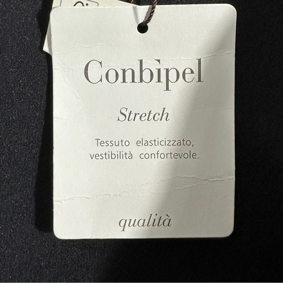 Conbipel open front jacket, navy, sparkly, sz 44 (M-L), new, Italy - Picture 5 of 14